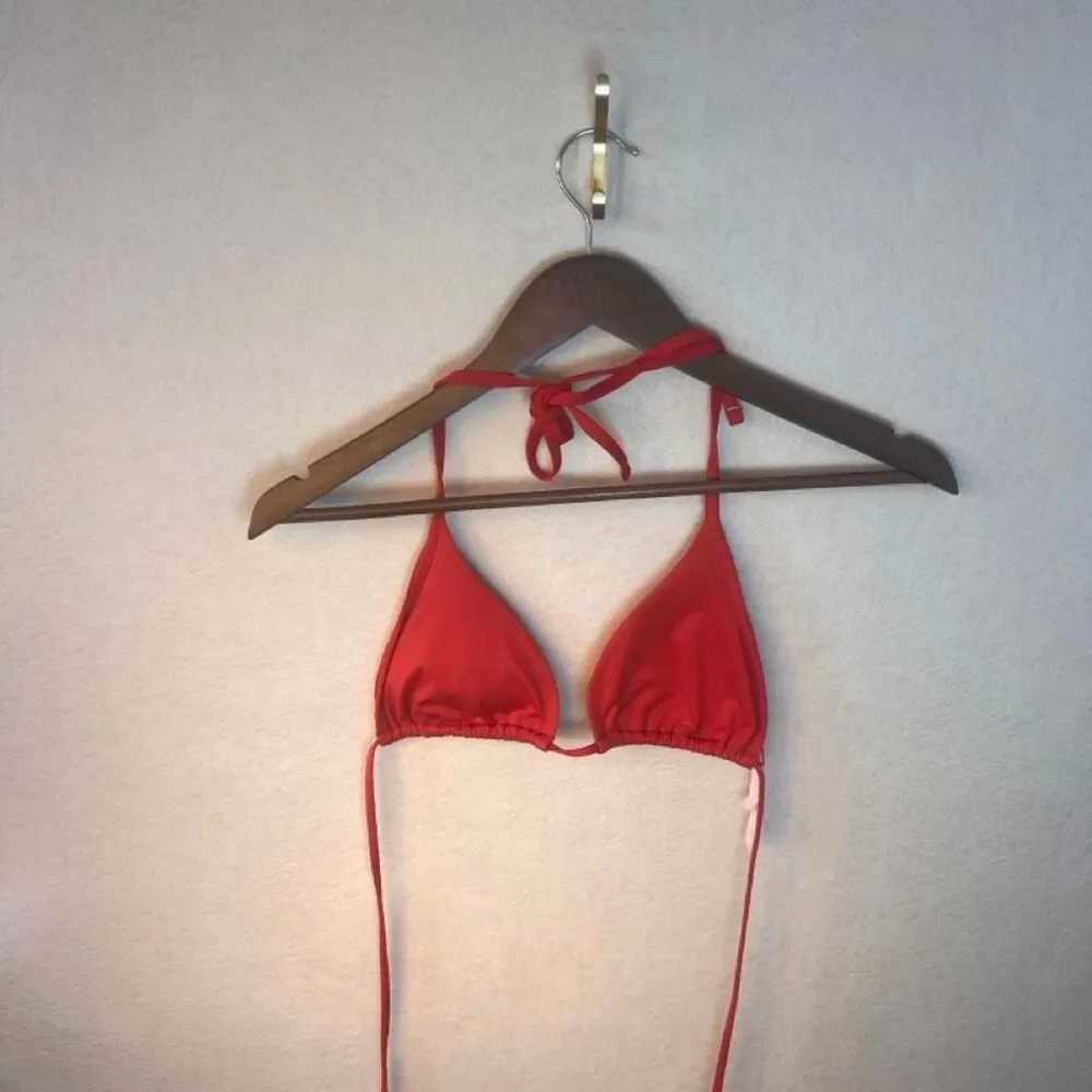 Victoria-s-secret Women's Red and Orange Bikini-and-tankini-bottoms